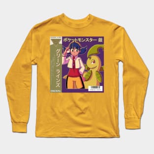 Vaporwave Aesthetic Anime Girl Long Sleeve T-Shirt